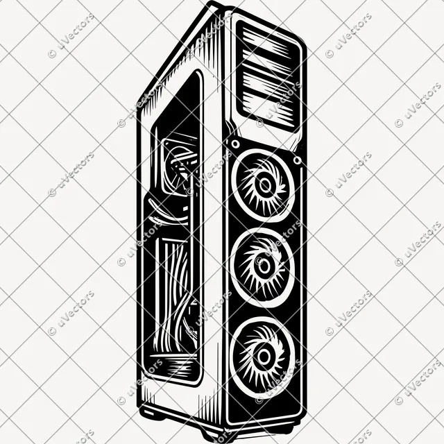 Computer Parts Design 8 SVG