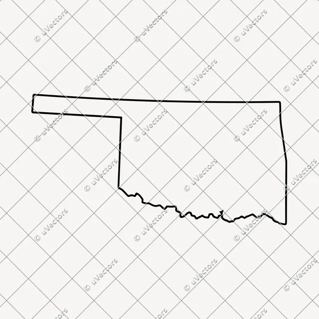 Outline Oklahoma SVG