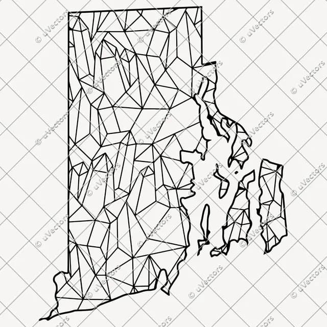 Lineart Rhode Island SVG