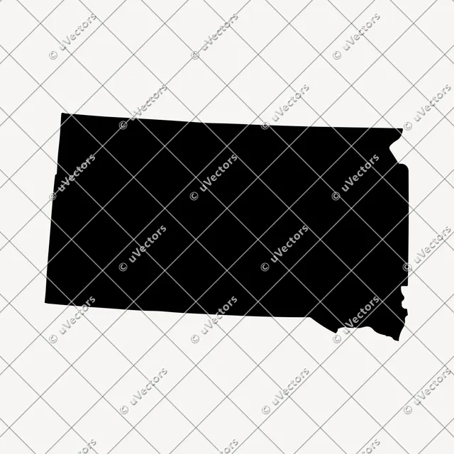Solid South Dakota SVG