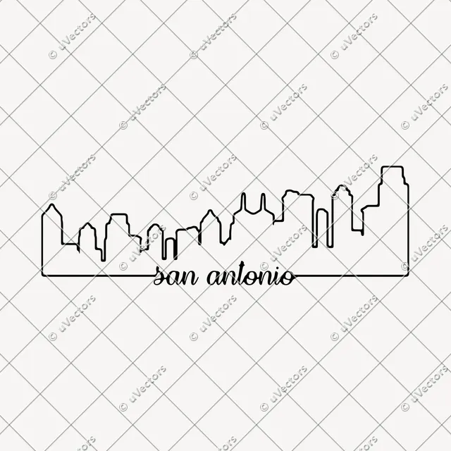 Texas 36 Skylines Included Design 1 SVG