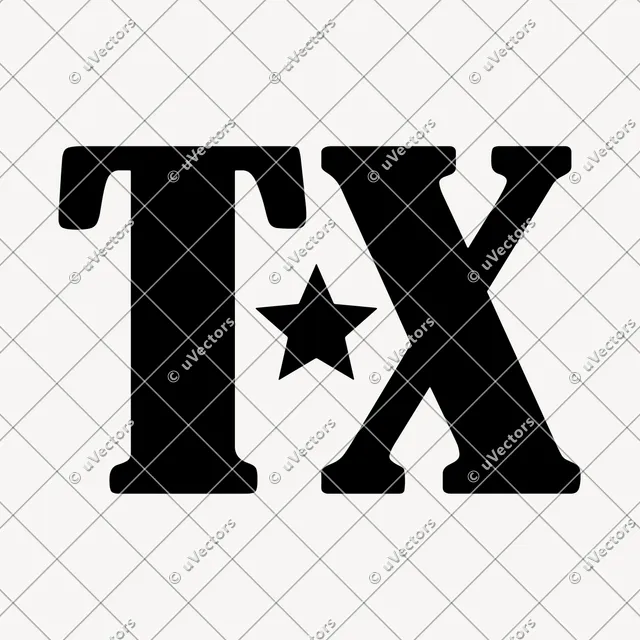 Texas 36 Skylines Included Design 13 SVG