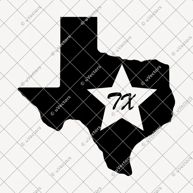 Texas 36 Skylines Included Design 16 SVG