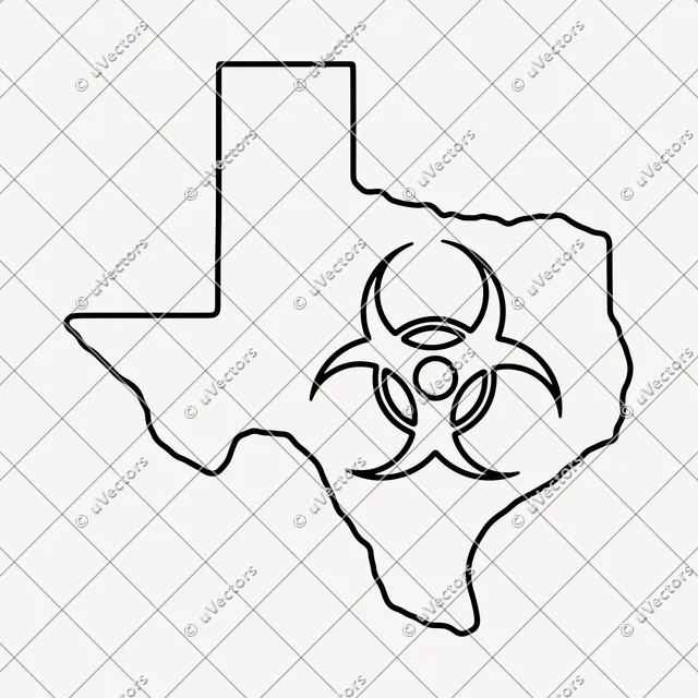 Texas 36 Skylines Included Design 8 SVG
