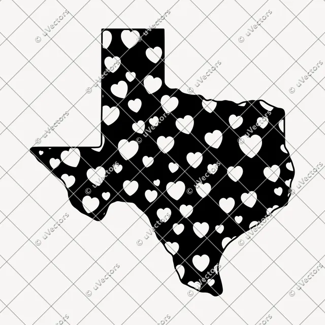 Texas 36 Skylines Included Design 9 SVG