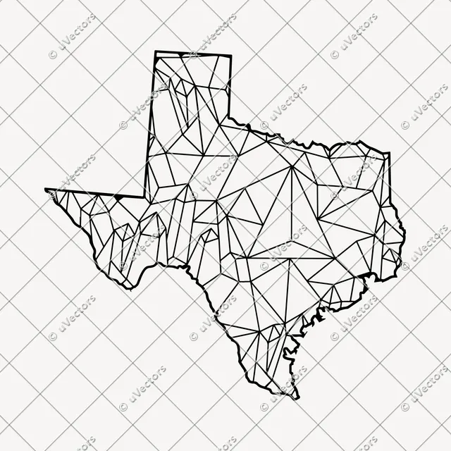 Lineart Texas SVG