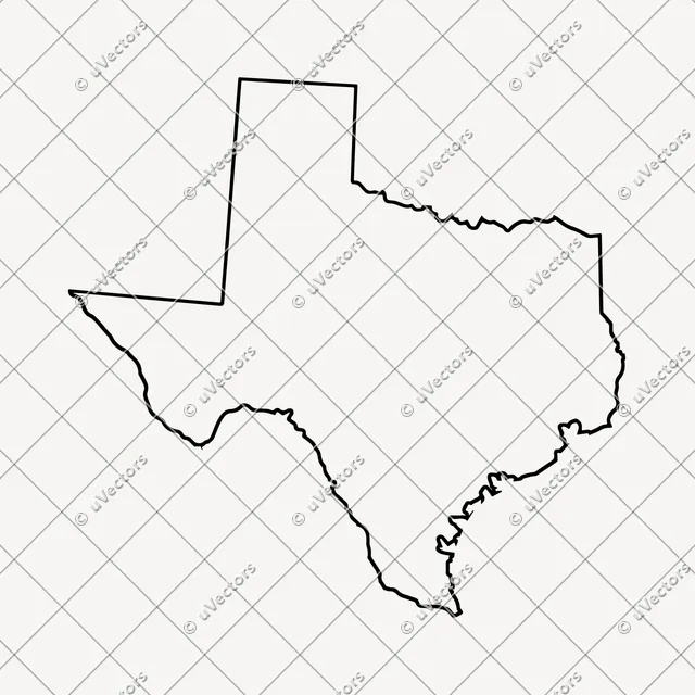 Outline Texas SVG