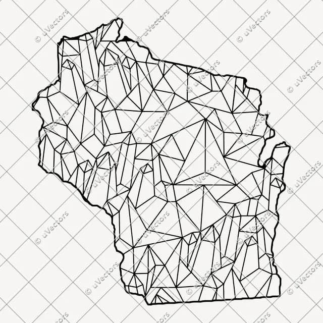 Lineart Wisconsin SVG