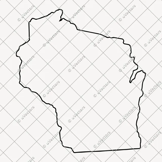 Outline Wisconsin SVG